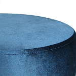 Пуф синий велюр на золотом металлическом основании Golden Belt варинант исполнения - 2 | Loft Concept в Нижнем Новгороде