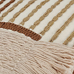 Чехол на подушку с вышивкой в виде геометрических узоров Beige Calista Rect варинант исполнения - 2 | Loft Concept в Нижнем Новгороде