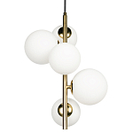 Подвесной светильник с 5-ю белыми шарообразными плафонами Bubble Chandelier варинант исполнения - 3 | Loft Concept в Нижнем Новгороде
