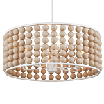 Люстра в форме цилиндра с вставками из деревянных бусин Wooden Beads варинант исполнения - 2 | Loft Concept в Нижнем Новгороде