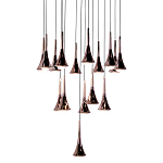 Люстра светодиодная с акриловыми конусообразными плафономи розовое золото Astra 60   варинант исполнения - 1 | Loft Concept в Нижнем Новгороде