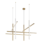 Люстра с 8-ю пересекающимися цилиндрическими плафонами на тонких тросах Trumpet tube варинант исполнения - 6 | Loft Concept в Нижнем Новгороде