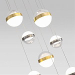 Люстра каскадная с 9-ю подвесами бронза и никель Peggy Futura lamp варинант исполнения - 3 | Loft Concept в Нижнем Новгороде