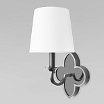 Бра с белым текстильным абажуром и фигурным основанием с зеркальной вставкой Vitorino варинант исполнения - 8 | Loft Concept в Нижнем Новгороде