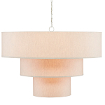 Люстра круглая трехъярусная с тканевыми абажурами Light Soft Glow варинант исполнения - 1 | Loft Concept в Нижнем Новгороде