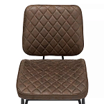 Стул с темно-коричневой обивкой из экокожи Benderson варинант исполнения - 5 | Loft Concept в Нижнем Новгороде