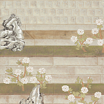 Обои ручная роспись The Art of Learning and Steps for the Flowers by Teo Yang Original colourway on Icefield India tea paper варинант исполнения - 1 | Loft Concept в Нижнем Новгороде