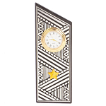 Часы подарочные настольные в виде погона Генерала из натурального камня Змеевик Silver Military Clock варинант исполнения - 7 | Loft Concept в Нижнем Новгороде