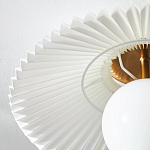 Потолочный светильник с белым плиссированным абажуром Headquarters варинант исполнения - 4 | Loft Concept в Нижнем Новгороде