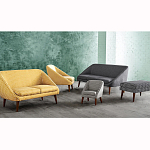 Кресло желтое с принтом Pauley Yellow Armchair варинант исполнения - 4 | Loft Concept в Нижнем Новгороде