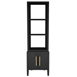 Этажерка Primo с тумбой шпон Черный дуб