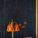 Обои ручная роспись Tsukimi Original colourway on gilded silk with antiquing варинант исполнения - 3 | Loft Concept в Нижнем Новгороде