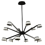 Люстра черного цвета на штанге Noir Supernova варинант исполнения - 2 | Loft Concept в Нижнем Новгороде