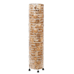 Торшер из перламутра на металлическом каркасе Indonesian Cylinder 2 варинант исполнения - 1 | Loft Concept в Нижнем Новгороде