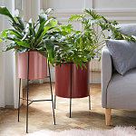 Кашпо из металла Elevated Planters красное варинант исполнения - 2 | Loft Concept в Нижнем Новгороде