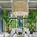 Люстра белая плетеная с кисточками Boho Tassel Chandelier варинант исполнения - 3 | Loft Concept в Нижнем Новгороде