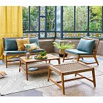 Садовый 2-х местный диван с каркасом из акации Green варинант исполнения - 5 | Loft Concept в Нижнем Новгороде