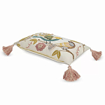 Чехол на подушку с кисточками и вышивкой птиц Ethnic mix Birds Rect варинант исполнения - 1 | Loft Concept в Нижнем Новгороде