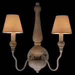 Бра с двумя конусовидными тканевыми абажурами Neighborhood варинант исполнения - 2 | Loft Concept в Нижнем Новгороде