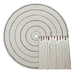 Художественный Гобелен Макраме White Disk Harmony варинант исполнения - 4 | Loft Concept в Нижнем Новгороде