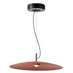 Подвесной светильник круглой формы с коричневым металлическим абажуром Halo Drift варинант исполнения - 1 | Loft Concept в Нижнем Новгороде