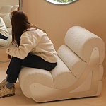 Кресло мягкое без подлкотников White Sheepskin Armchair варинант исполнения - 2 | Loft Concept в Нижнем Новгороде