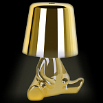 Настольная лампа фигурная золотого цвета с гладким абажуром Высота 16 см Sophia варинант исполнения - 3 | Loft Concept в Нижнем Новгороде