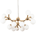 Люстра с плафонами из стеклянных шаров Pearls Suspension Gold Chandelier варинант исполнения - 1 | Loft Concept в Нижнем Новгороде
