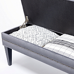 Мягкая банкетка с зоной для хранения Casket Grey варинант исполнения - 4 | Loft Concept в Нижнем Новгороде