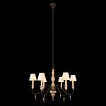 Люстра на металлическом основании с 6-ю белыми тканевыми абажурами Terrain варинант исполнения - 3 | Loft Concept в Нижнем Новгороде