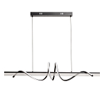 Люстра линейная черного цвета с волнообразным металлическим элементом Luke Lampco Tracer Lamp варинант исполнения - 2 | Loft Concept в Нижнем Новгороде