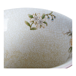 Ваза из голубого фарфора с бронзовыми элементами Blue Garden варинант исполнения - 3 | Loft Concept в Нижнем Новгороде