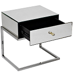 Тумбочка зеркальная с ящиком Mirror Chrome Cabinet варинант исполнения - 2 | Loft Concept в Нижнем Новгороде