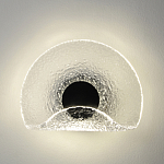 Бра из текстурированного прозрачного стекла с изогнутым краем Textured Glass  варинант исполнения - 3 | Loft Concept в Нижнем Новгороде