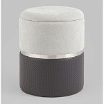 Пуф Mauldine с ящиком серо-черный с экокожей варинант исполнения - 1 | Loft Concept в Нижнем Новгороде