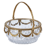 Корзиночка из прозрачного стекла с бронзовой ручкой Eden Garden варинант исполнения - 1 | Loft Concept в Нижнем Новгороде