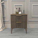 Тумба прикроватная коричневая с двумя ящиками Harper Line варинант исполнения - 2 | Loft Concept в Нижнем Новгороде