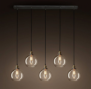 Подвесной светильник Loft Clear Glass Sphere Cloche 5