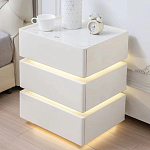 Умная прикроватная тумба с беспроводной зарядкой и подсветкой Smart Bedside Table варинант исполнения - 4 | Loft Concept в Нижнем Новгороде