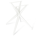 Стол обеденный с круглой столешницей из керамики на четырех белых ножках Sand Ceramics варинант исполнения - 5 | Loft Concept в Нижнем Новгороде