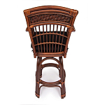 Барный стул из ротанга Eloise коричневый варинант исполнения - 4 | Loft Concept в Нижнем Новгороде