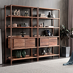 Стеллаж в гостиную для книг Moon Walnut Furniture варинант исполнения - 1 | Loft Concept в Нижнем Новгороде