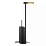 Держатель для туалетной бумаги с ершиком Black Bathroom Accessory варинант исполнения - 3 | Loft Concept в Нижнем Новгороде