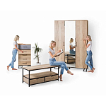 Комод с 3-мя ящиками в стиле лофт Urban Style Space варинант исполнения - 6 | Loft Concept в Нижнем Новгороде