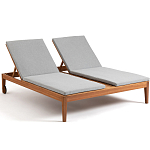 Шезлонг двухместный из эвкалипта Sunset варинант исполнения - 1 | Loft Concept в Нижнем Новгороде