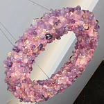 Люстра кргулая из фиолетового хрустального камня Purple Diamond варинант исполнения - 2 | Loft Concept в Нижнем Новгороде