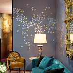 Обои ручная роспись Gingko Colourway SC-98 on Gun Metal dyed silk варинант исполнения - 2 | Loft Concept в Нижнем Новгороде