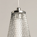 Люстра круглая каскадня с 5-ю плафонами из металлической сетки Mesh Lampshade Lighting варинант исполнения - 9 | Loft Concept в Нижнем Новгороде