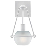 Бра белое с матовым стеклянным плафоном в форме шара White Lighthouse варинант исполнения - 2 | Loft Concept в Нижнем Новгороде