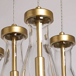 Люстра с 7-ю прозрачными плафонами из стекла в форме капли Lucid Rain  варинант исполнения - 7 | Loft Concept в Нижнем Новгороде